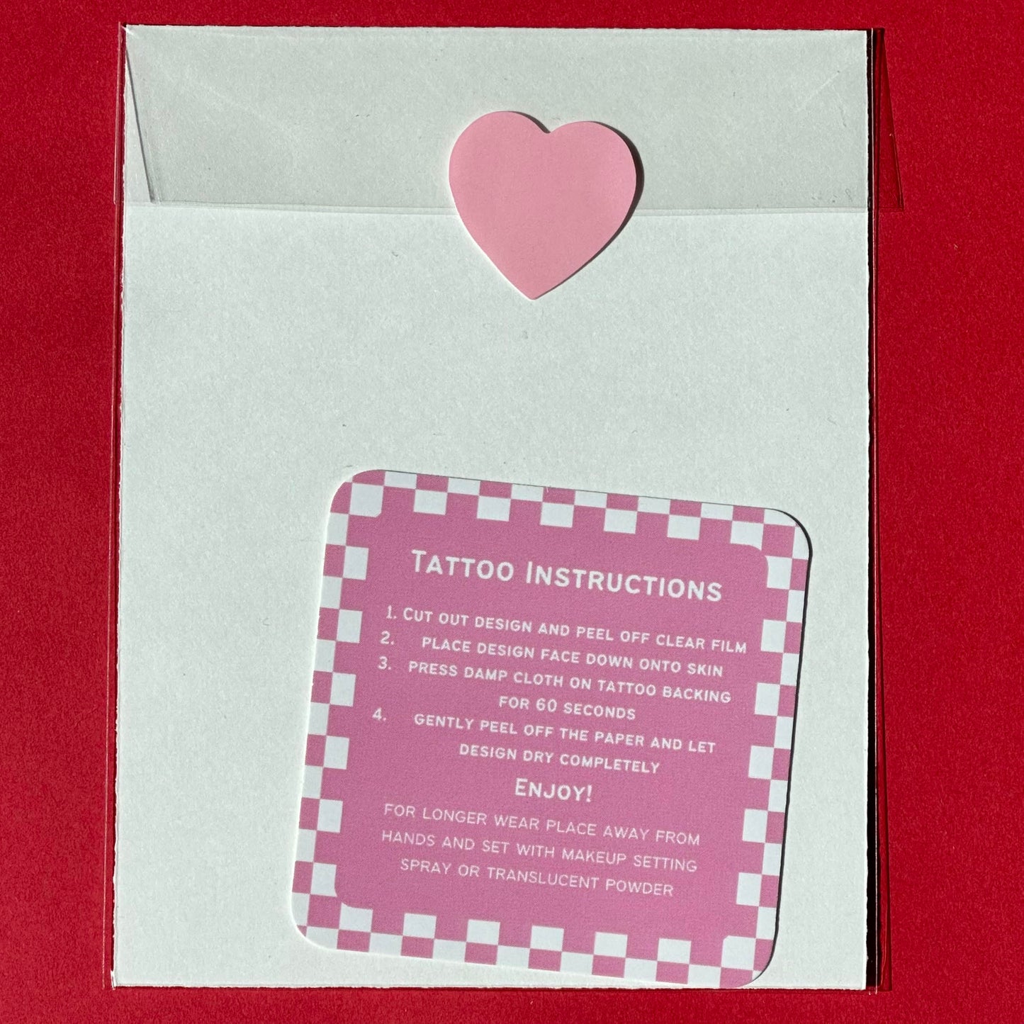 Love Is A Game Temporary Tattoos