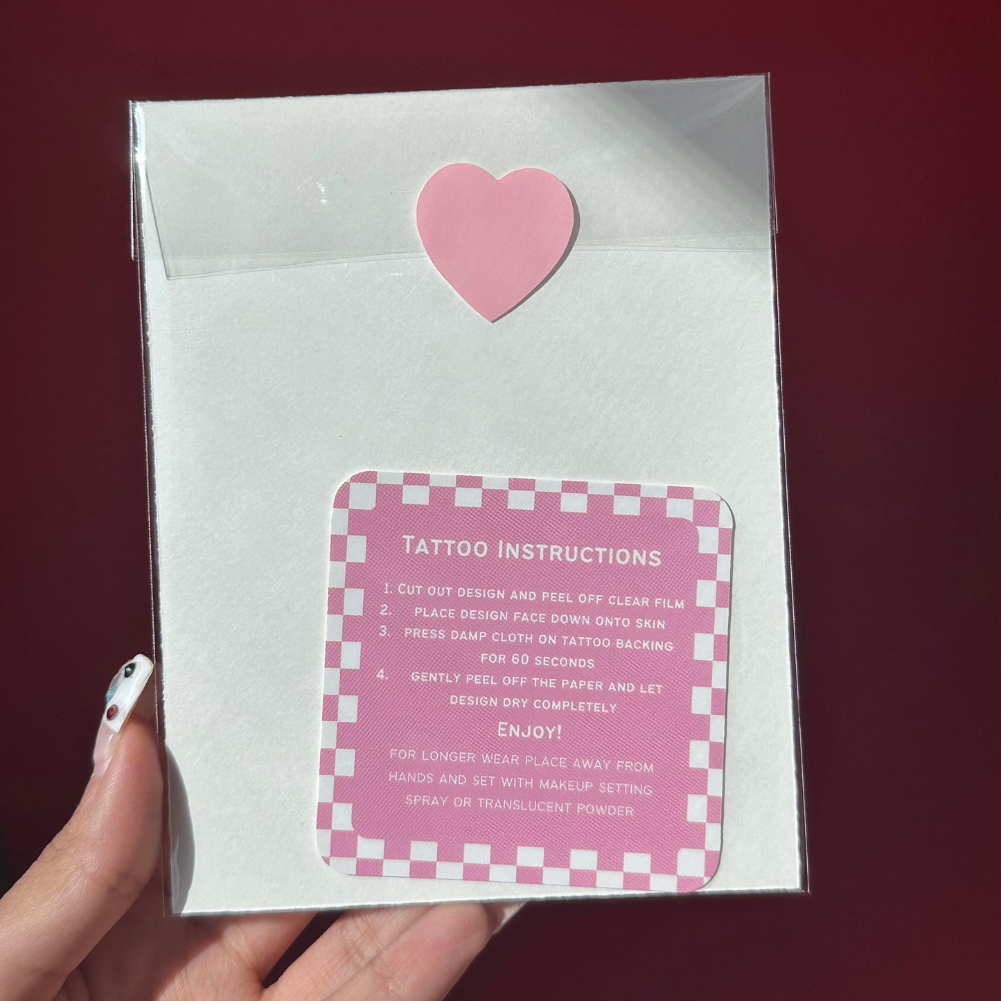 Love Is A Game Temporary Tattoos